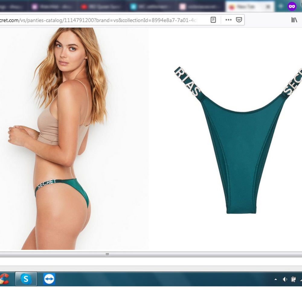 CRYSTAL LOGO  Victoria's secret Brazilian panty